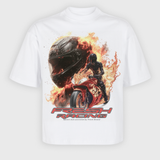 Polera Heavyweight® Moto Race blanca